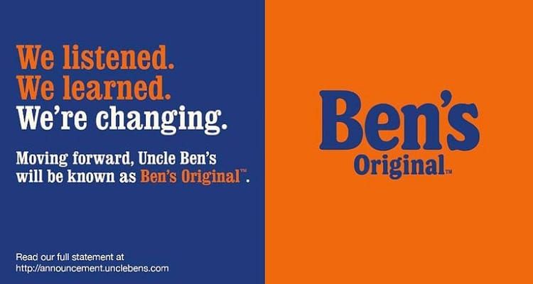 Uncle Ben’s Becomes Ben’s Original