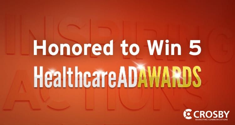 Crosby wins five healthcare advertising awards