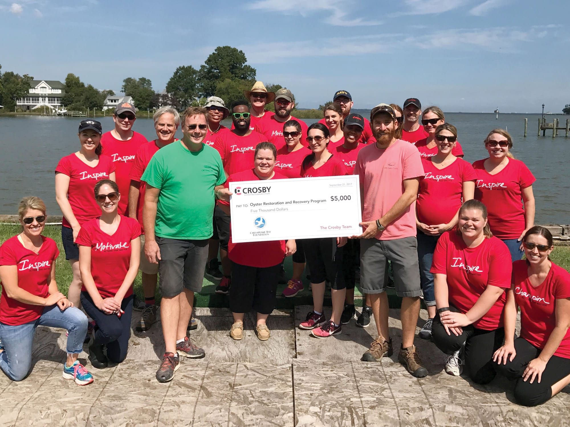 Crosby’s Fifth Annual Inspiring Actions That Matter™ Day: 560 Volunteer Hours and $20,000 Donated to Charities