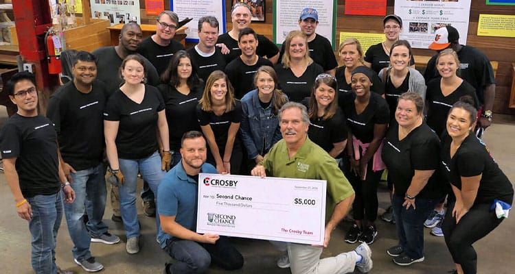 Crosby Donates 680 Hours and $20,000 to Charities for Inspiring Actions That Matter™ Day of Service