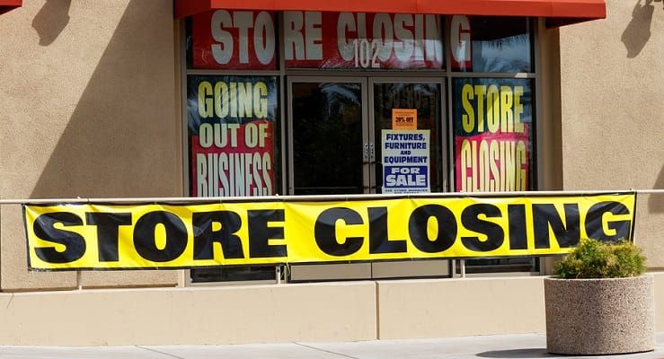 Significant Number of Retailers Face Significant Risk of Bankruptcy, States Retail Dive