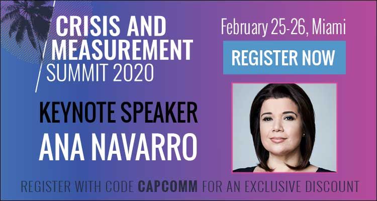 Join Crisis and Measurement Communicators at the Crisis & Measurement Summit 2020, February 25-26, in Miami
