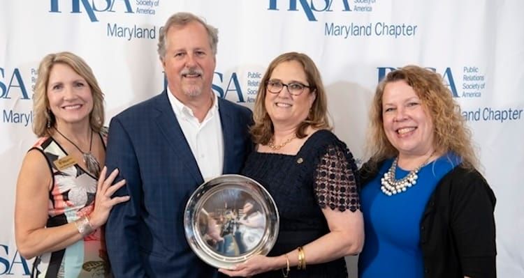 The Hatcher Group wins Best in Show and Tracy Imm earns Lifetime Achievement Award at annual PRSA Maryland “Best in Maryland” gala