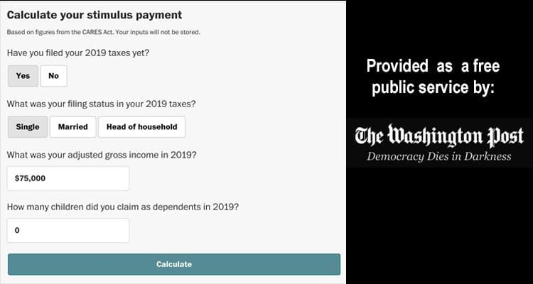 Calculate How Much You Will Get from the Coronavirus Stimulus Plan