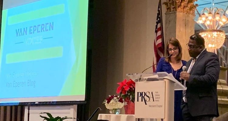 Van Eperen Wins Three Awards at PRSA’s 2018 Best in Maryland Gala