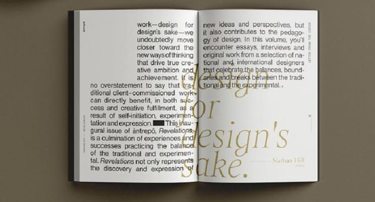 Spaeth Hill Publishes First Volume of äntrepō, Featuring Interviews with National and International Designers