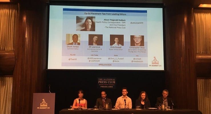 “Do Your Research” if You Want Your OpEds Accepted by the Media, States PR Summit DC Panel
