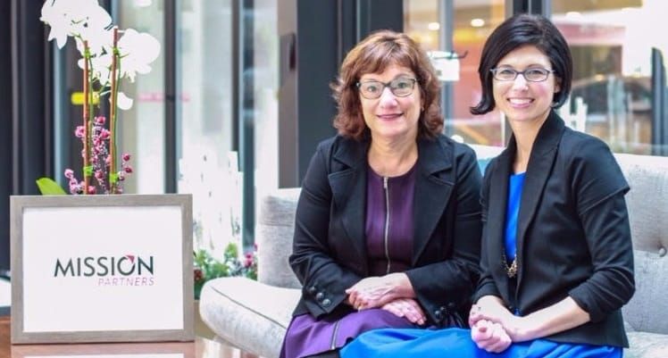 Carrie Fox, Head of C.Fox Communications, and Carolyn Berkowitz, Former President of the Capital One Foundation, Form Mission Partners