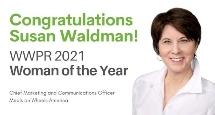WWPR Names Susan Waldman, Chief Marketing and Communications Officer of Meals on Wheels America, 2021 Woman of the Year