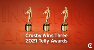 Crosby Wins Three Telly Awards for TV and Multimedia Work