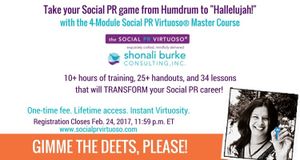Sign Up for The Social PR Virtuoso Master Course Before February 24