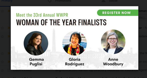 WWPR to name 2022 Washington PR Woman of the Year today
