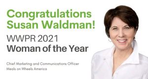 WWPR Names Susan Waldman, Chief Marketing and Communications Officer of Meals on Wheels America, 2021 Woman of the Year