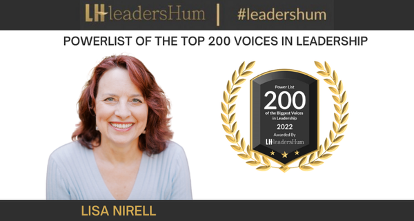 Lisa Nirell, founder of EnergizeGrowth® and Marketing Growth Leaders, named to 2022 Power List of Top Leadership Voices