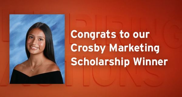 High School student awarded $5,000 Crosby Marketing & Media Studies Scholarship