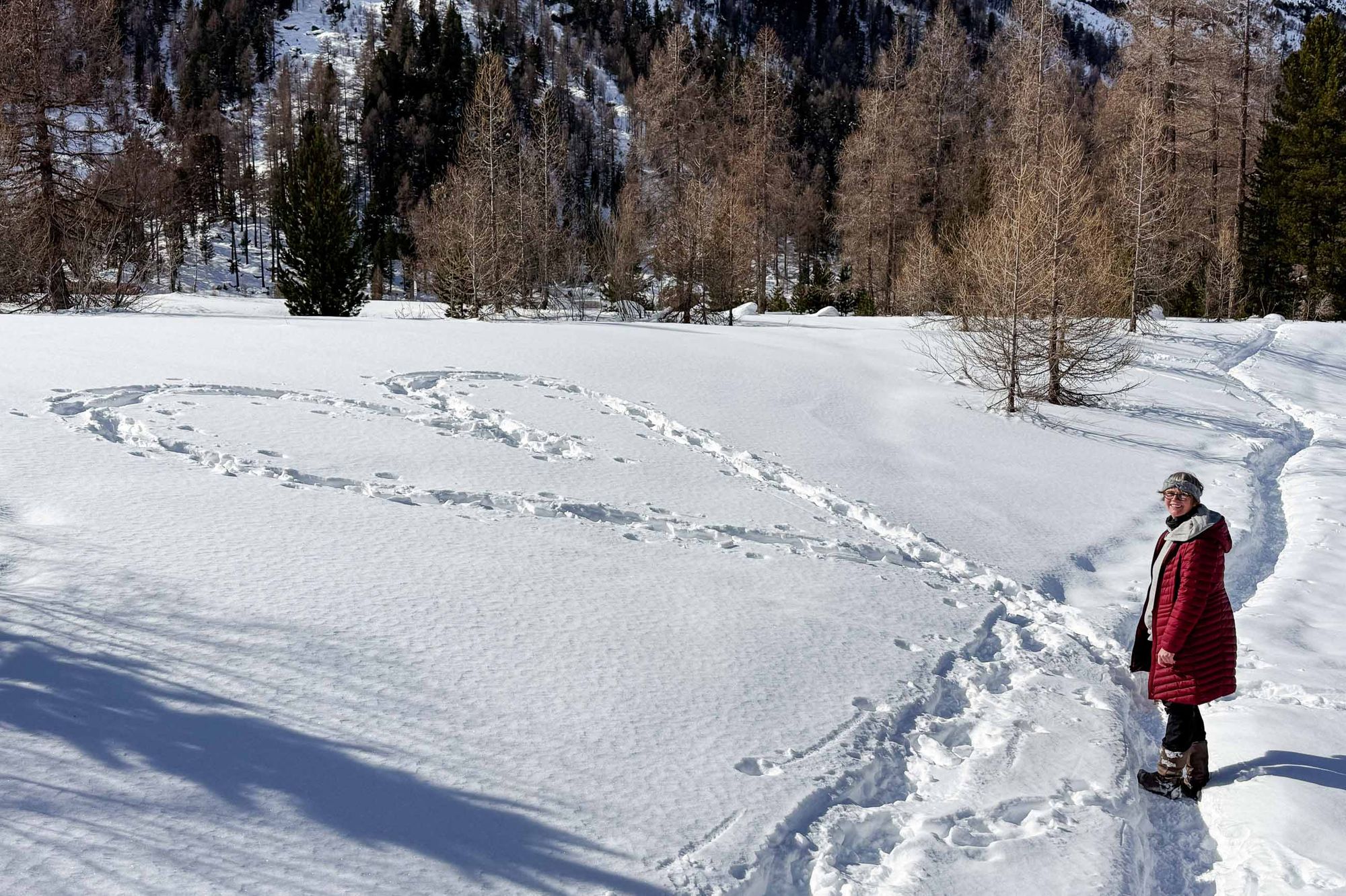 Sonne und Schnee