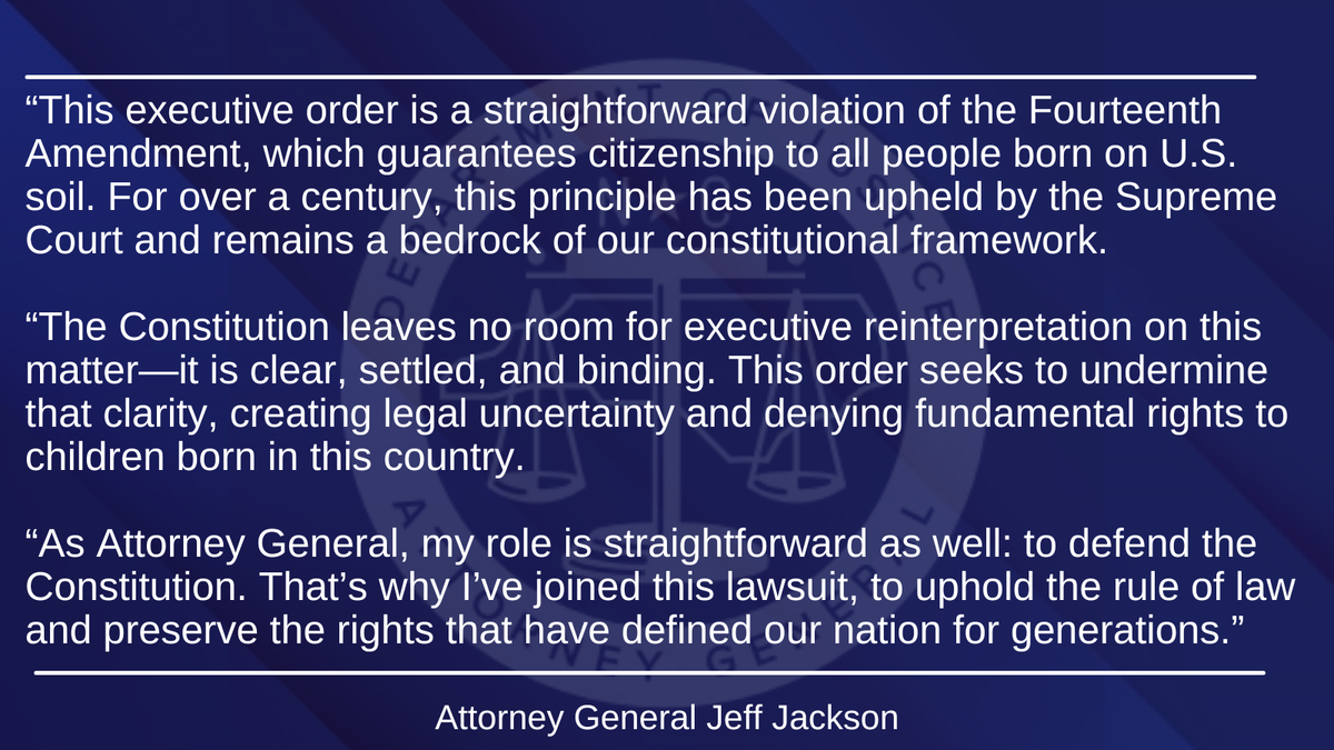 North Carolina Among States Challenging Birthright Citizenship Order