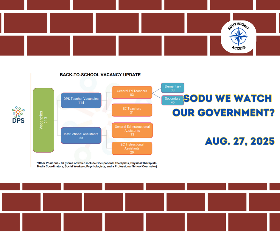 SoDu We Watch Our Government - Durham Public Schools Board of Education