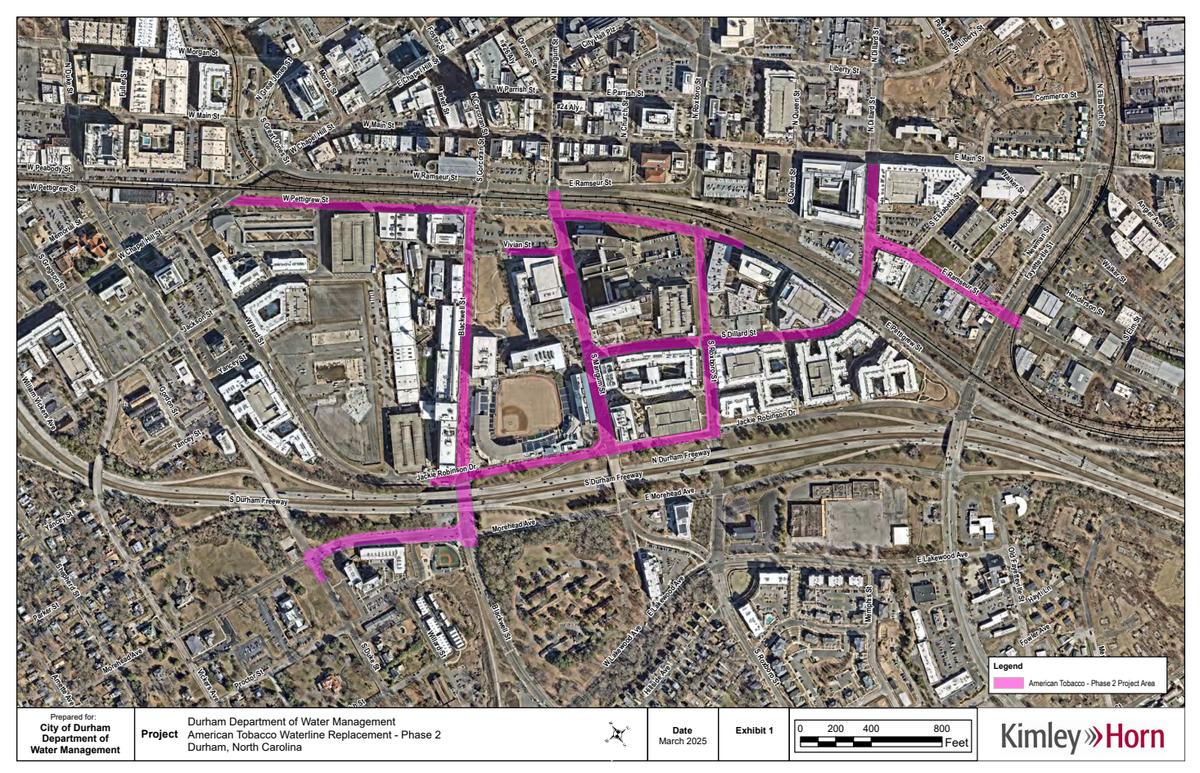 Downtown Detours Ahead for American Tobacco Motorists