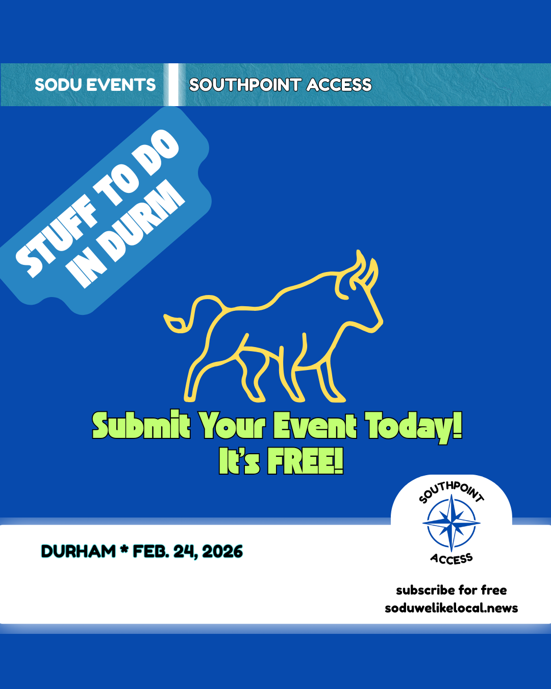 Southpoint Access Events Calendar
