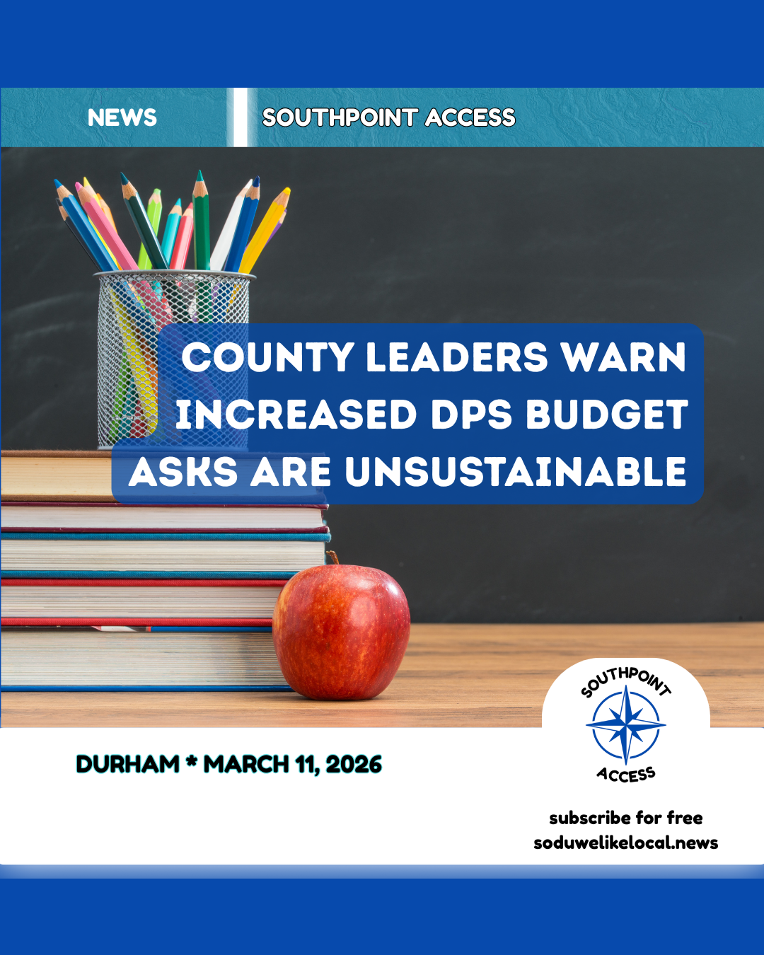 Joint Meeting of DPS and Durham County - March 10, 2026: Public Schools, County Government Face Funding Squeeze and Hard Choices