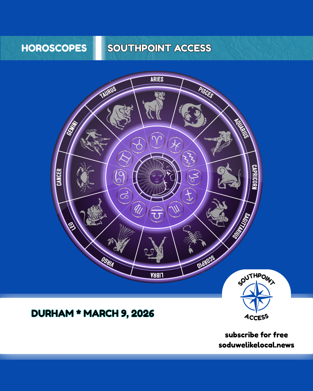 SoDu Signs: Horoscopes for March 9, 2026