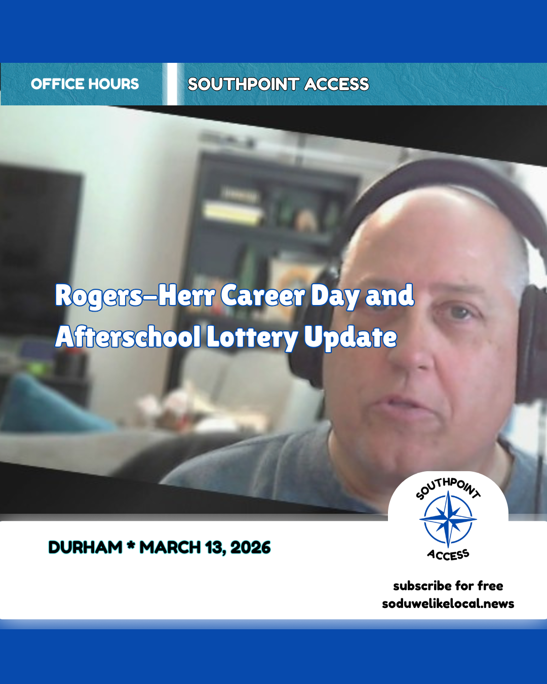 Rogers-Herr Career Day and Afterschool Lottery Update