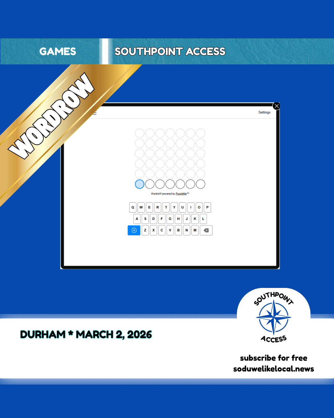 [WordroW] Discuss - March 2, 2026