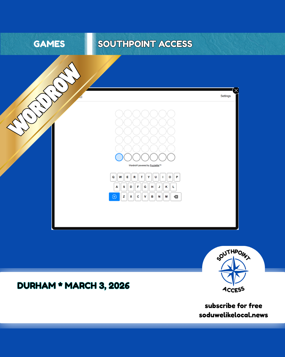 [WordroW] Vital Strait - March 3, 2026