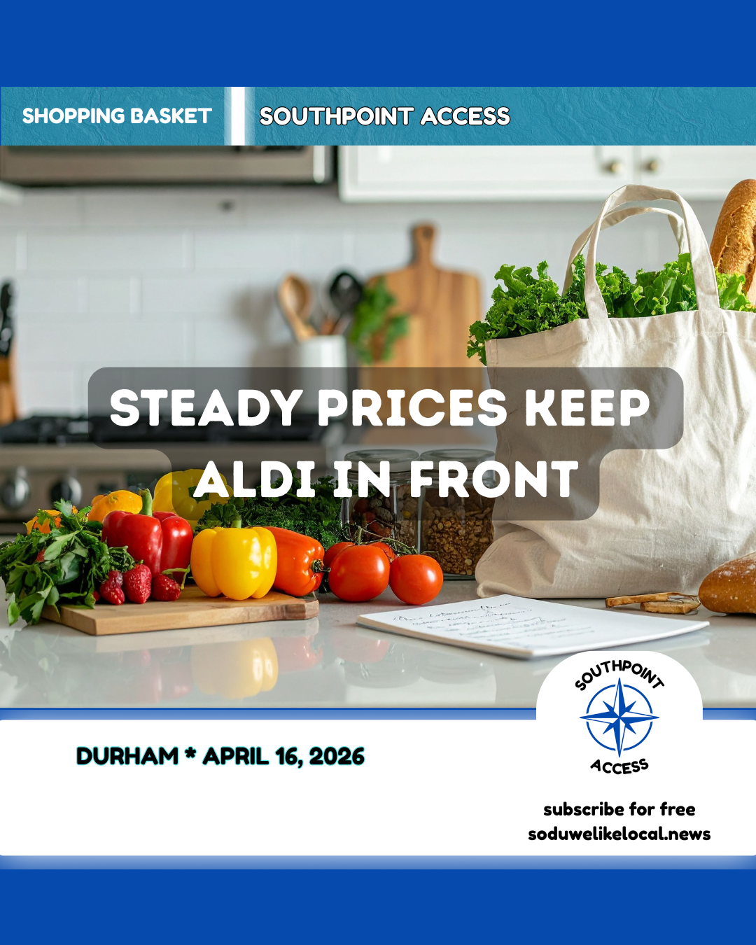 SoDu Shopping Basket: Aldi Leads Again as Fresh Market Tops $92