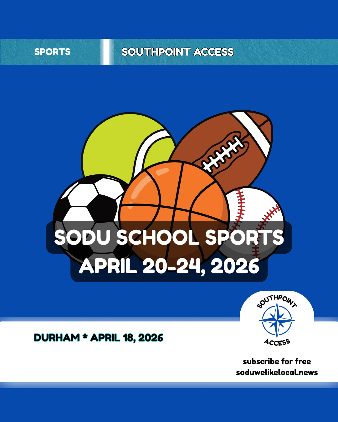SoDu Sports Week Ahead: April 20-24, 2026