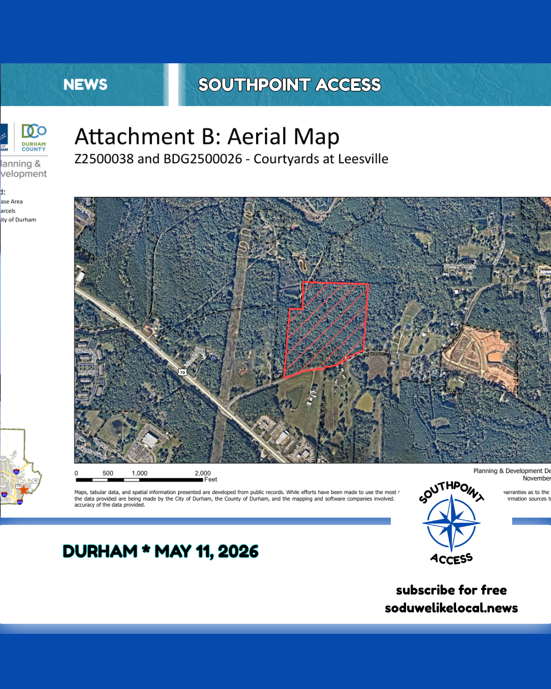 Durham Development Cases on Docket for May 12 Planning Commission Meeting
