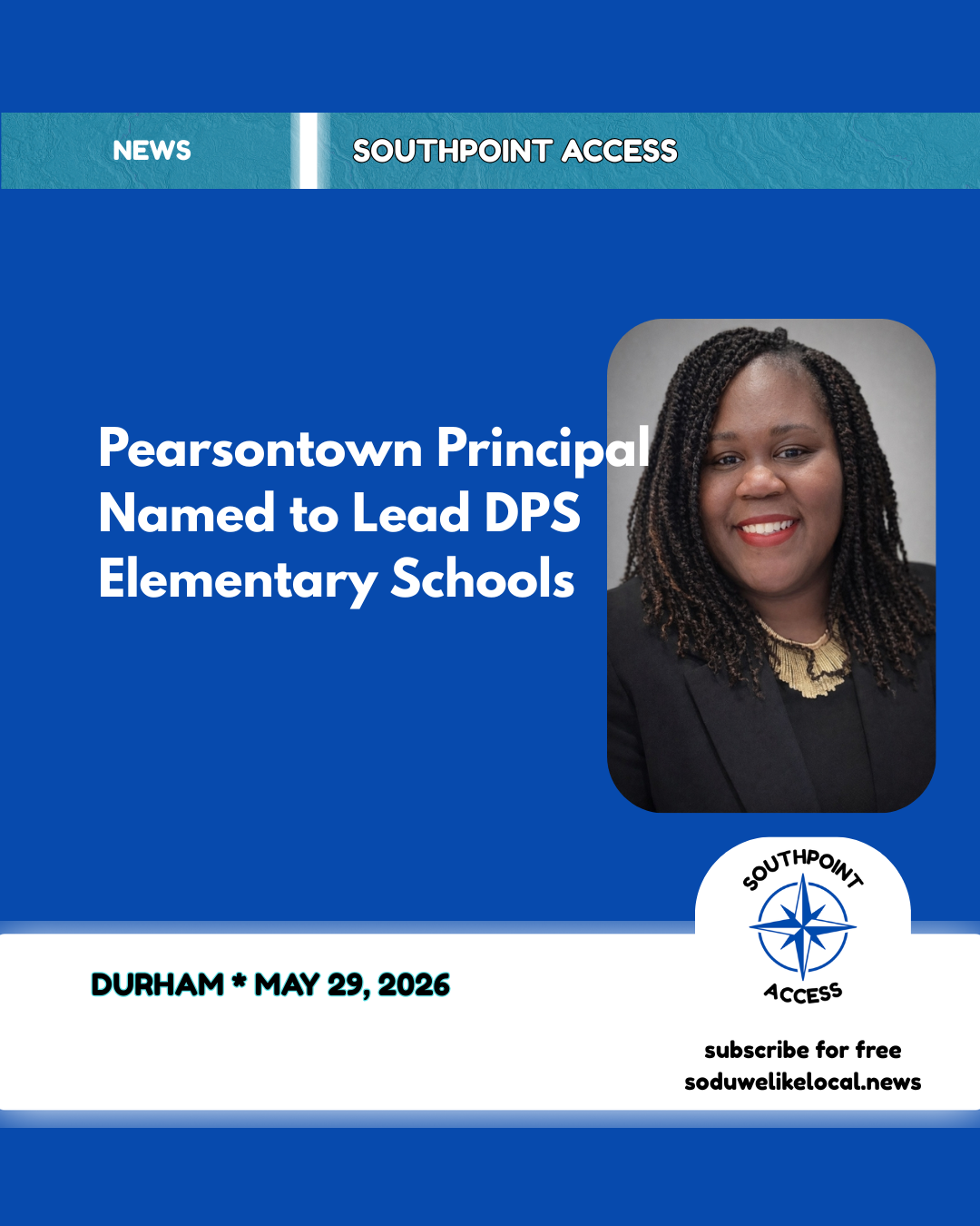 Pearsontown Principal Cunningham Moving on to District Leadership Role