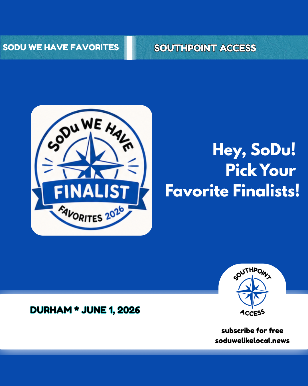 SoDu We Have Favorites 2026: Welcome to the Finals!