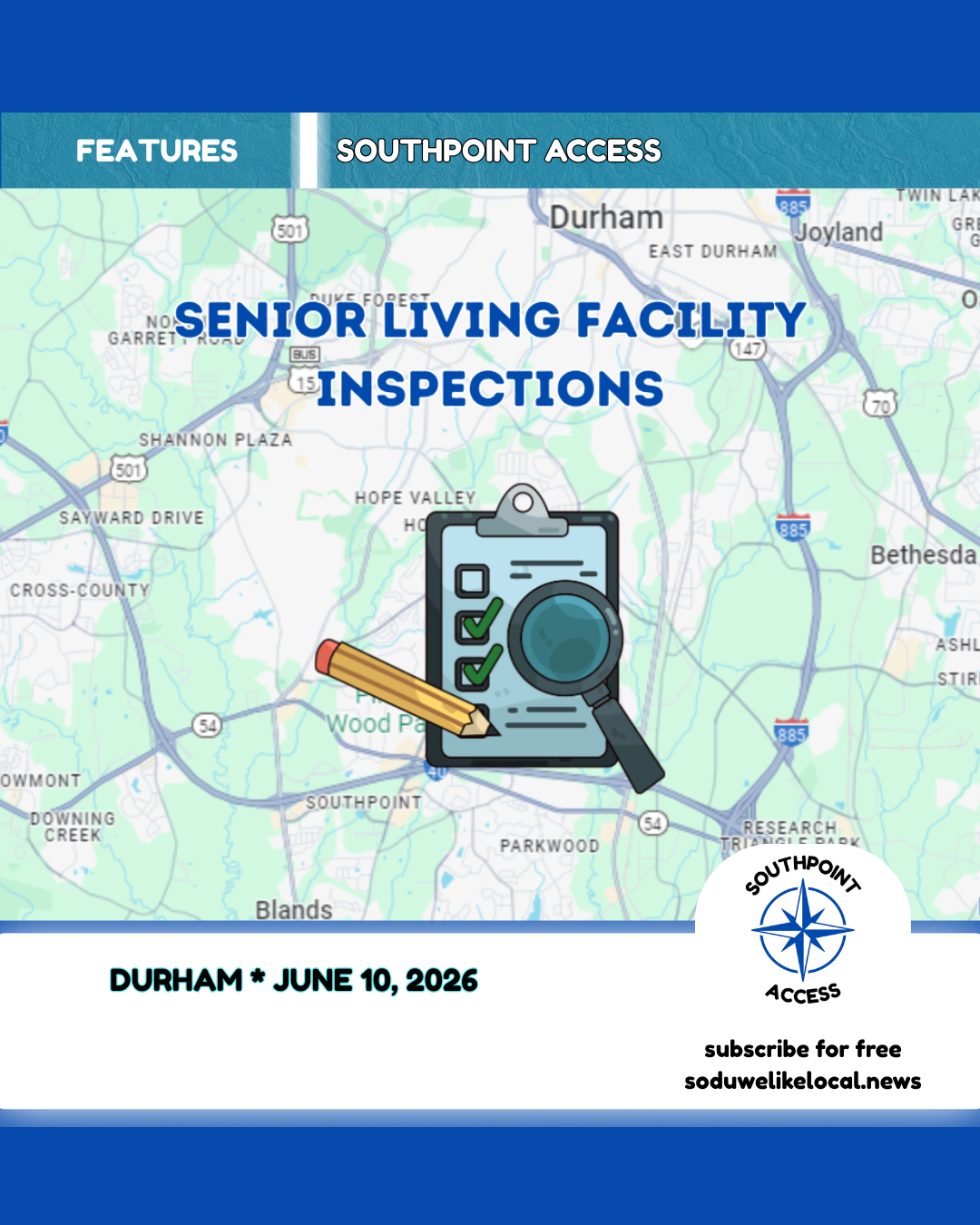 [Health Inspection Reports] Durham Senior Living/Institutional Food Services - June 2026