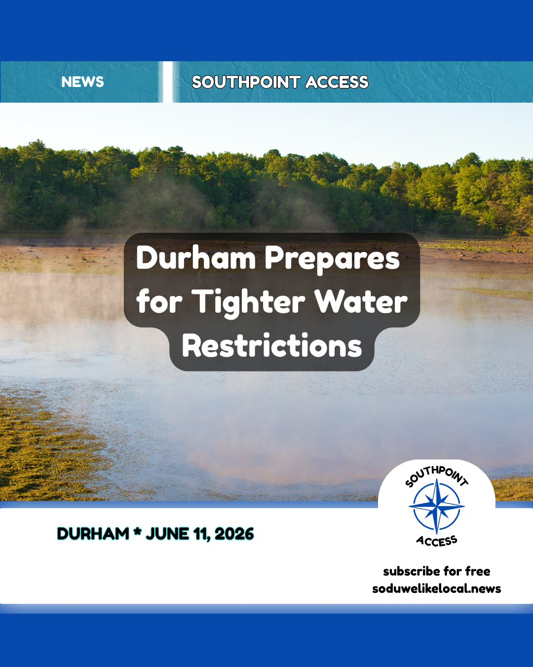 Durham NC Readies Heightened Water Usage Restrictions