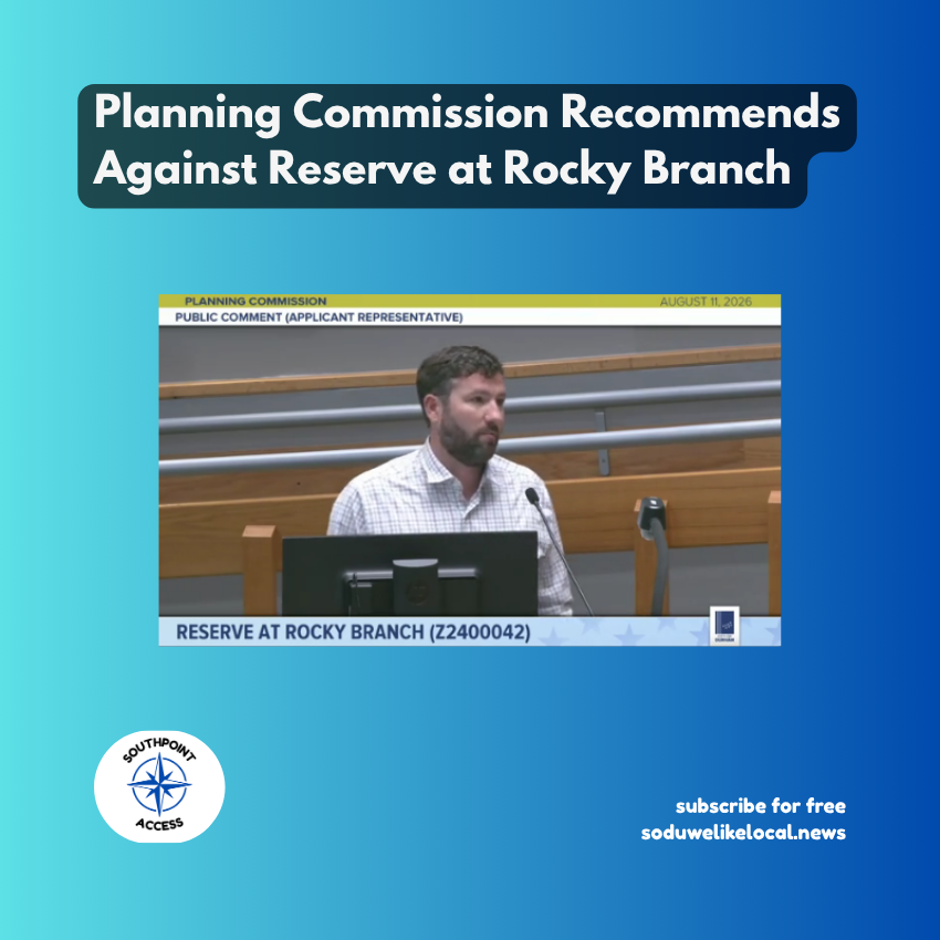 Durham Planning Commission Votes 10-0 Against Reserve at Rocky Branch