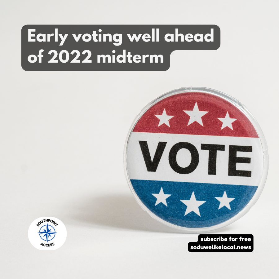 Durham early voting runs 61% ahead of 2022 pace