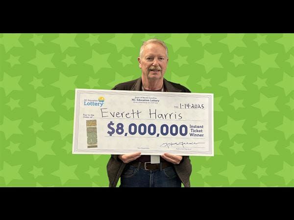 Durham Man Wins $8 Million Lottery Prize