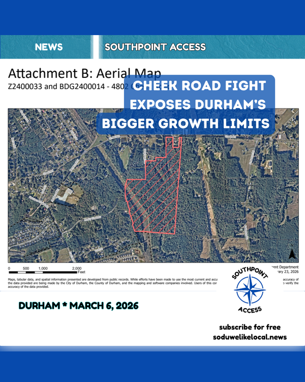 Durham County Board of Commissioners Work Session - March 2, 2026: Growth Debate, Cheek Road, and Economic Impact