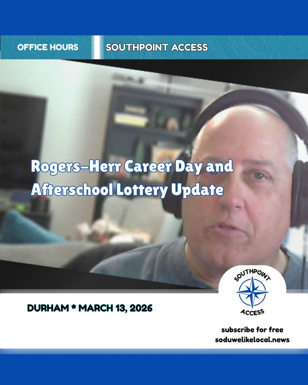 Rogers-Herr Career Day and Afterschool Lottery Update