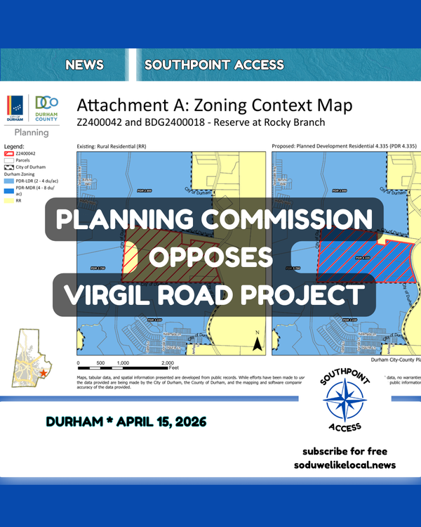 Durham Planning Commission Opposes Virgil Road Project