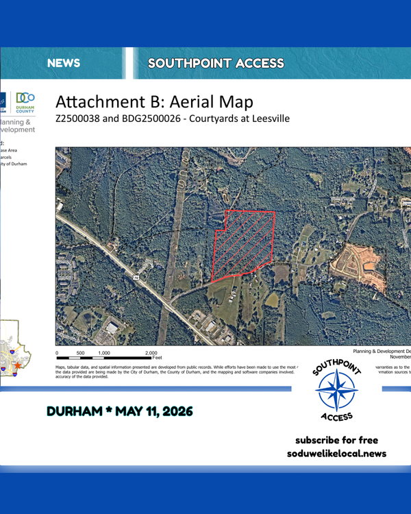 Durham Development Cases on Docket for May 12 Planning Commission Meeting