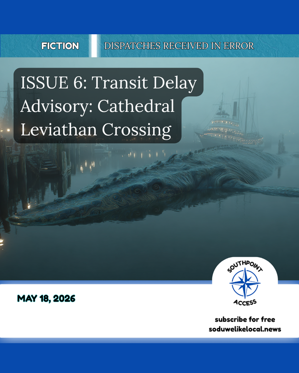 [Dispatches Received in Error Issue 6] Transit Delay Advisory: Cathedral Leviathan Crossing