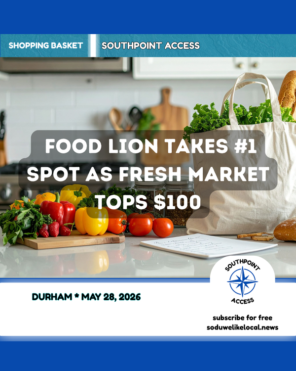SoDu Shopping Basket: Food Lion Takes #1 Spot as Fresh Market Tops $100