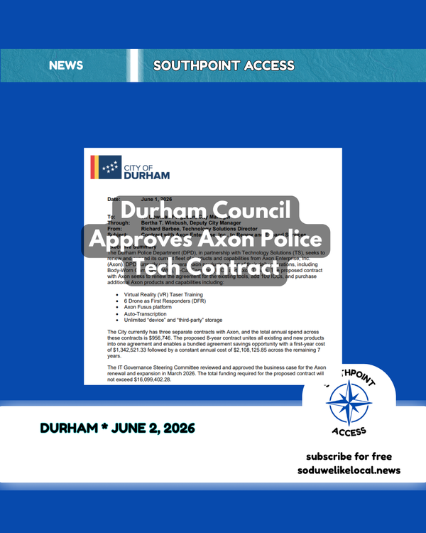 [SeeGov] Durham NC Council: Police Tech, East Durham Investment, and Budget Pressure