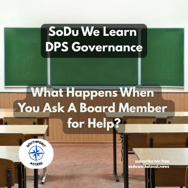 [SoDu We Learn DPS Governance] What Happens When You Ask A Board Member for Help?