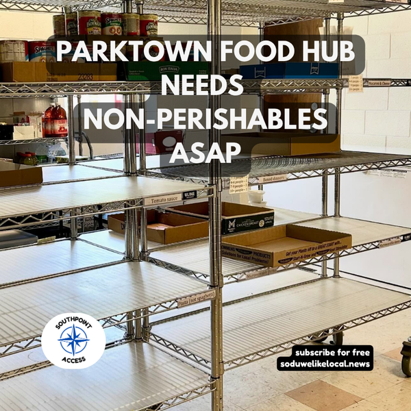 Parktown Food Hub Reports Non-Perishable Food Crisis