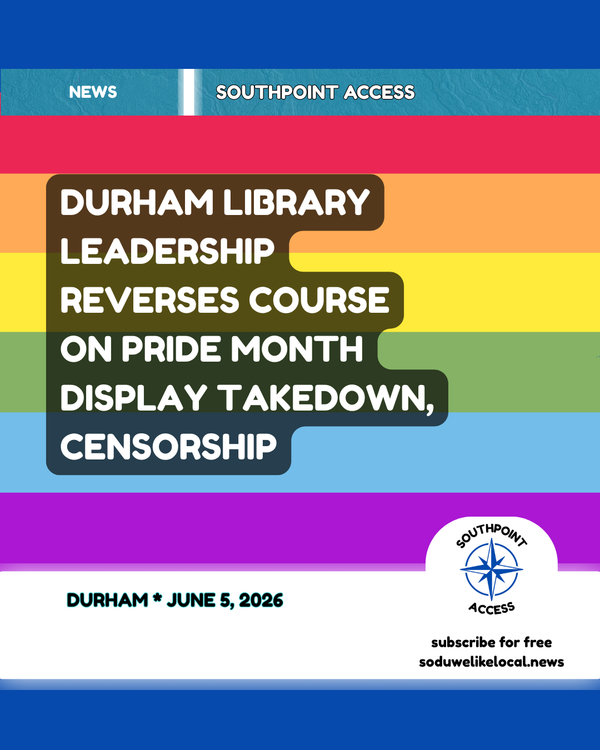 Durham Libraries Backpedal on Pride Display Directive
