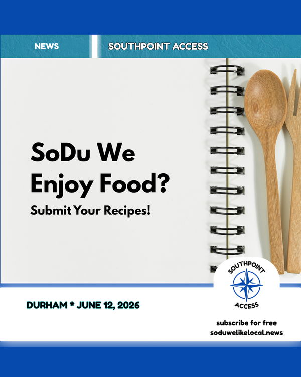 Share Your Recipes for the SoDu We Enjoy Food Cookbook